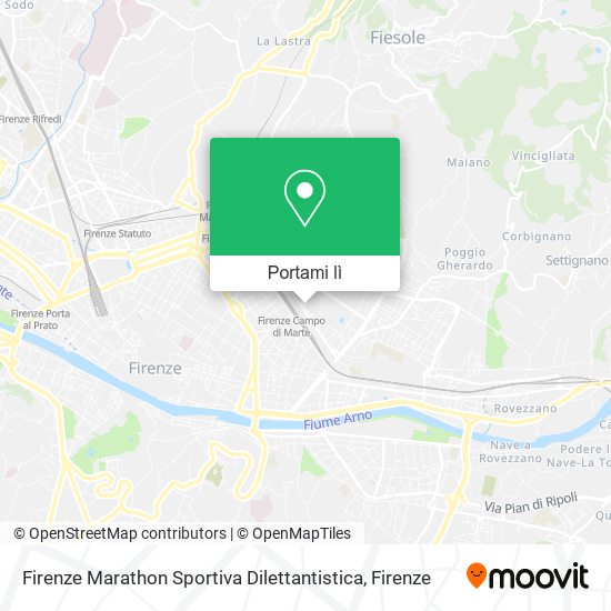 Mappa Firenze Marathon Sportiva Dilettantistica