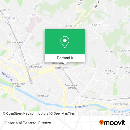 Mappa Osteria al Peposo