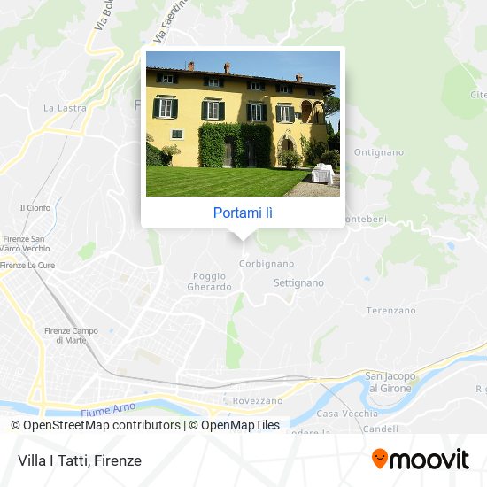 Mappa Villa I Tatti