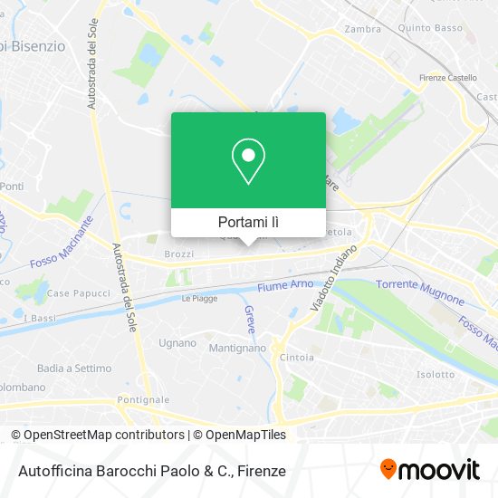 Mappa Autofficina Barocchi Paolo & C.