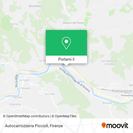 Mappa Autocarrozzeria Piccioli