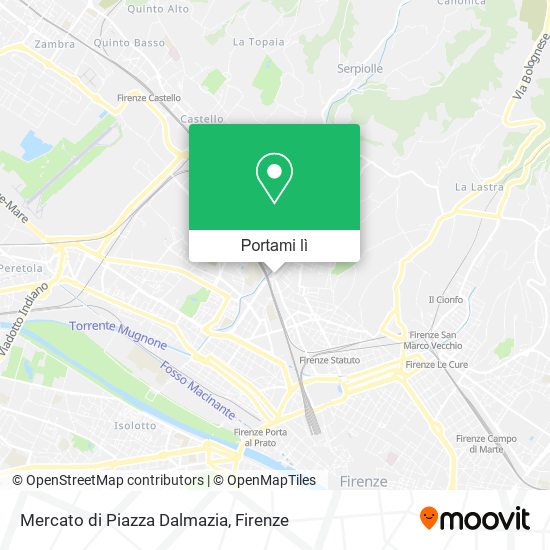 Mappa Mercato di Piazza Dalmazia