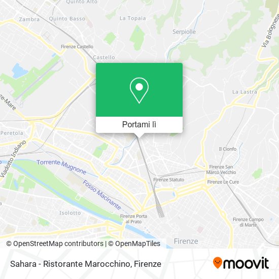 Mappa Sahara - Ristorante Marocchino