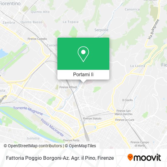Mappa Fattoria Poggio Borgoni-Az. Agr. il Pino