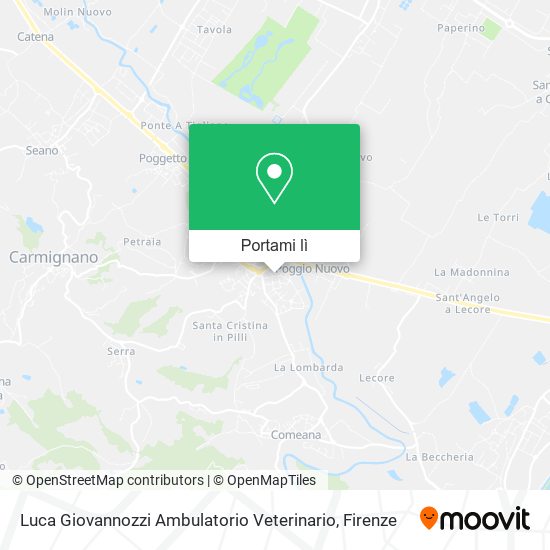 Mappa Luca Giovannozzi Ambulatorio Veterinario