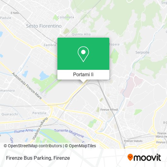 Mappa Firenze Bus Parking