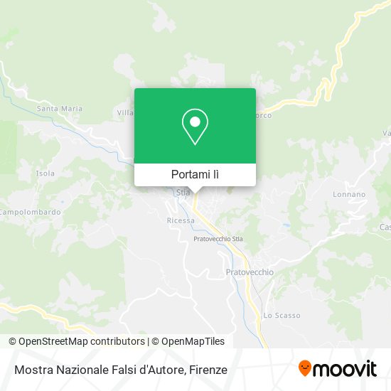 Mappa Mostra Nazionale Falsi d'Autore