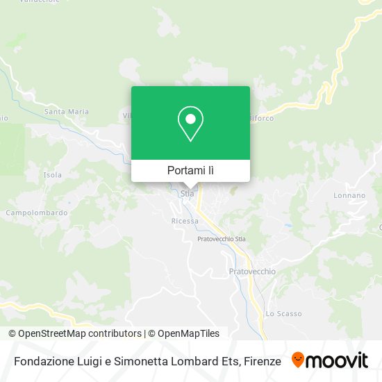 Mappa Fondazione Luigi e Simonetta Lombard Ets
