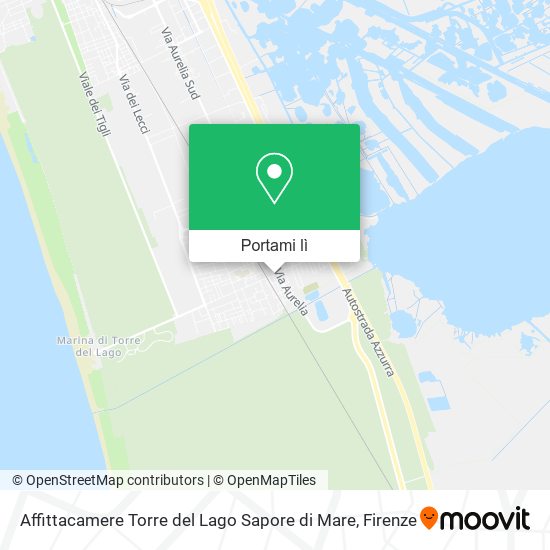 Mappa Affittacamere Torre del Lago Sapore di Mare