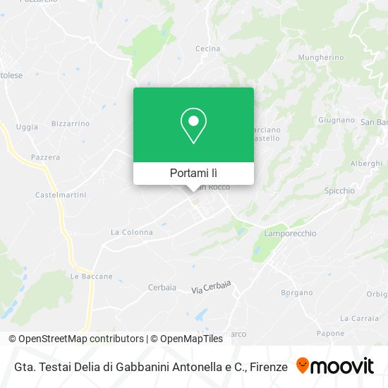 Mappa Gta. Testai Delia di Gabbanini Antonella e C.