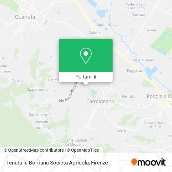 Mappa Tenuta la Borriana Societa Agricola