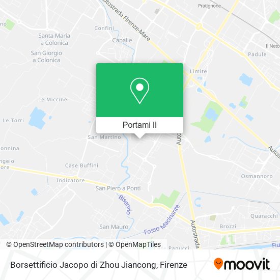 Mappa Borsettificio Jacopo di Zhou Jiancong