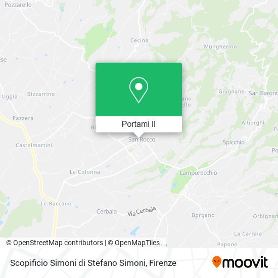 Mappa Scopificio Simoni di Stefano Simoni