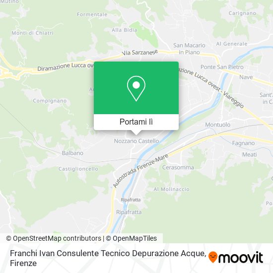 Mappa Franchi Ivan Consulente Tecnico Depurazione Acque