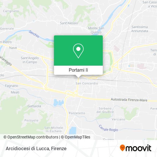 Mappa Arcidiocesi di Lucca