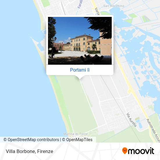Mappa Villa Borbone