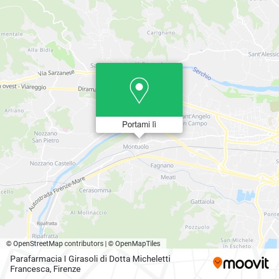 Mappa Parafarmacia I Girasoli di Dotta Micheletti Francesca