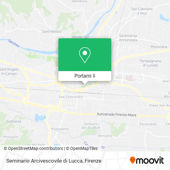Mappa Seminario Arcivescovile di Lucca