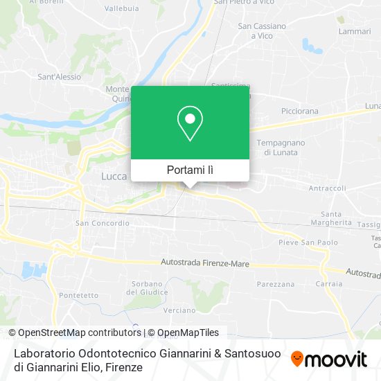 Mappa Laboratorio Odontotecnico Giannarini & Santosuoo di Giannarini Elio