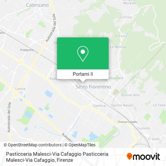 Mappa Pasticceria Malesci-Via Cafaggio Pasticceria Malesci-Via Cafaggio