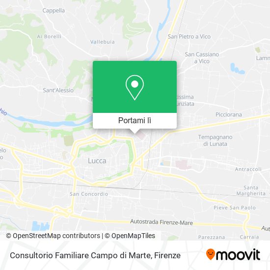 Mappa Consultorio Familiare Campo di Marte