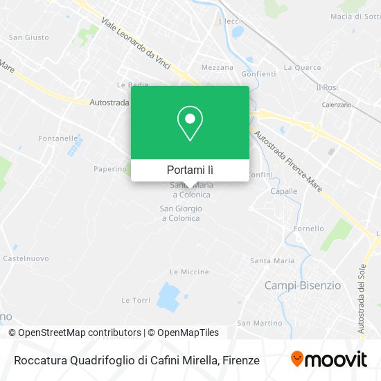 Mappa Roccatura Quadrifoglio di Cafini Mirella