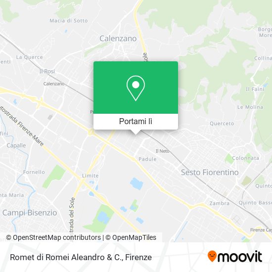 Mappa Romet di Romei Aleandro & C.