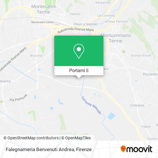 Mappa Falegnameria Benvenuti Andrea