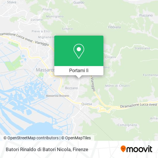 Mappa Batori Rinaldo di Batori Nicola