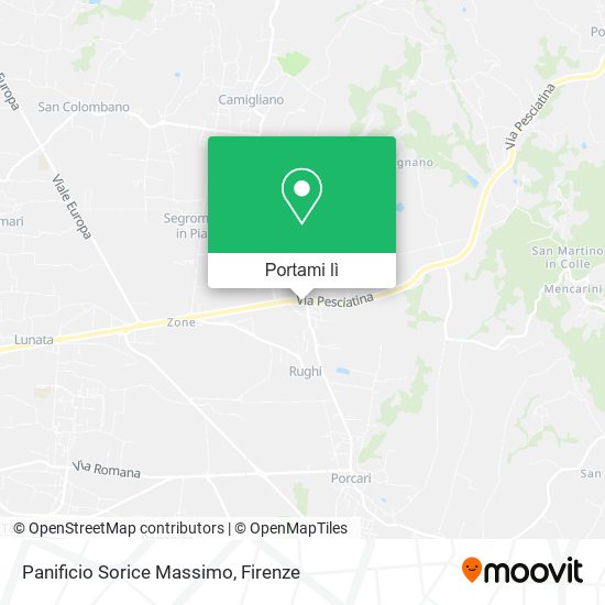 Mappa Panificio Sorice Massimo