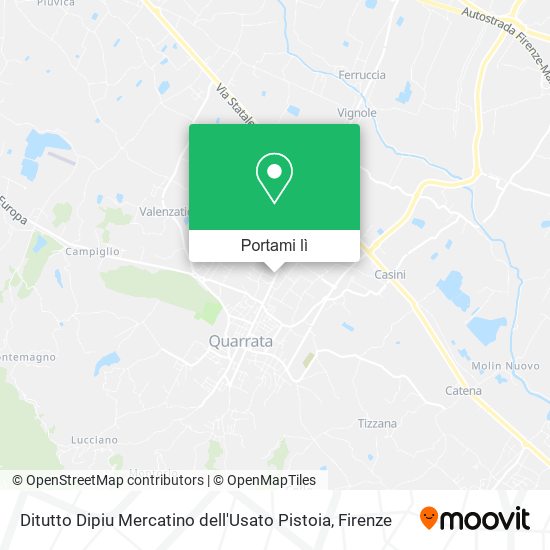 Mappa Ditutto Dipiu Mercatino dell'Usato Pistoia