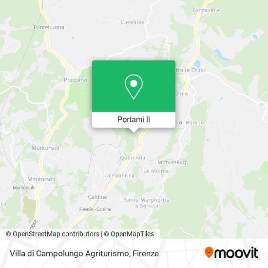 Mappa Villa di Campolungo Agriturismo