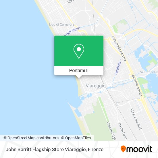 Mappa John Barritt Flagship Store Viareggio