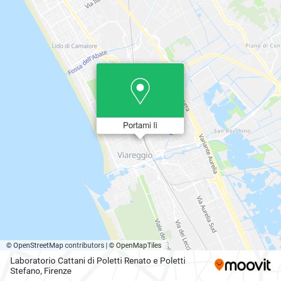 Mappa Laboratorio Cattani di Poletti Renato e Poletti Stefano