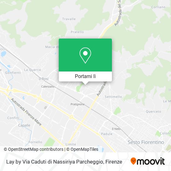 Mappa Lay by Via Caduti di Nassiriya Parcheggio