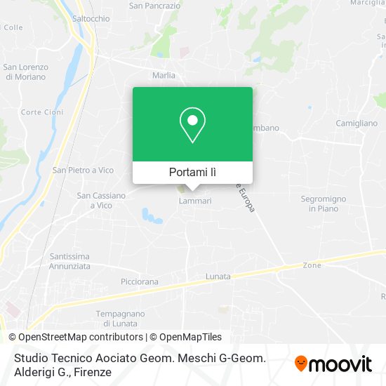 Mappa Studio Tecnico Aociato Geom. Meschi G-Geom. Alderigi G.
