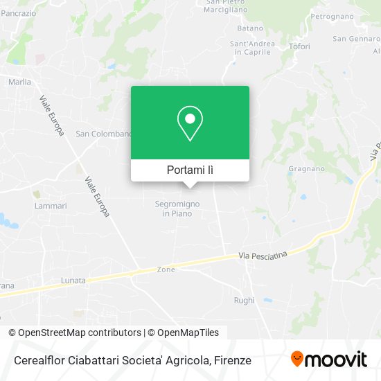 Mappa Cerealflor Ciabattari Societa' Agricola