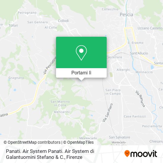 Mappa Panati. Air System Panati. Air System di Galantuomini Stefano & C.