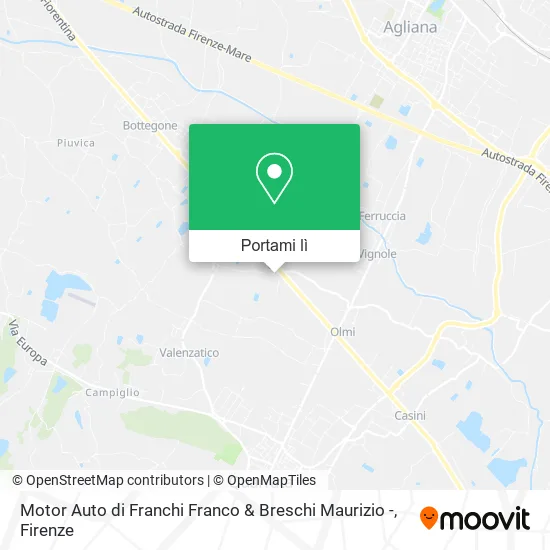 Mappa Motor Auto di Franchi Franco & Breschi Maurizio -