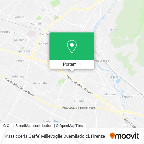 Mappa Pasticceria Caffe' Millevoglie Duemiladolci