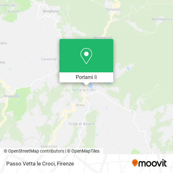 Mappa Passo Vetta le Croci
