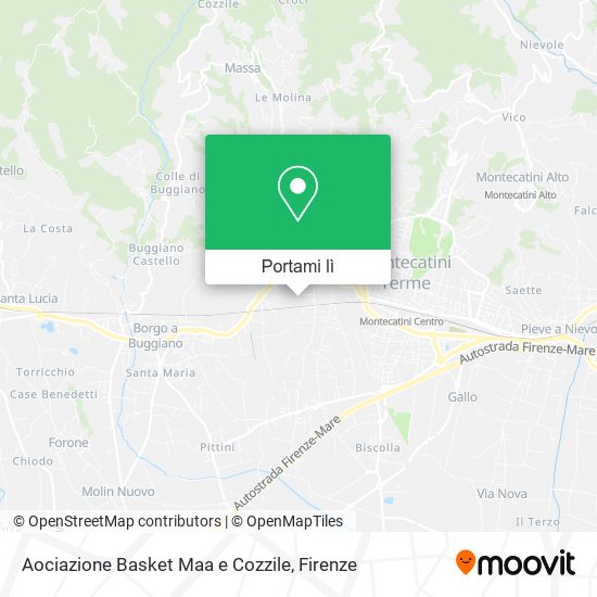 Mappa Aociazione Basket Maa e Cozzile