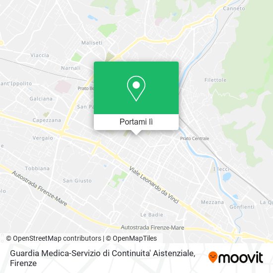 Mappa Guardia Medica-Servizio di Continuita' Aistenziale