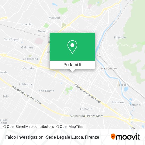 Mappa Falco Investigazioni-Sede Legale Lucca