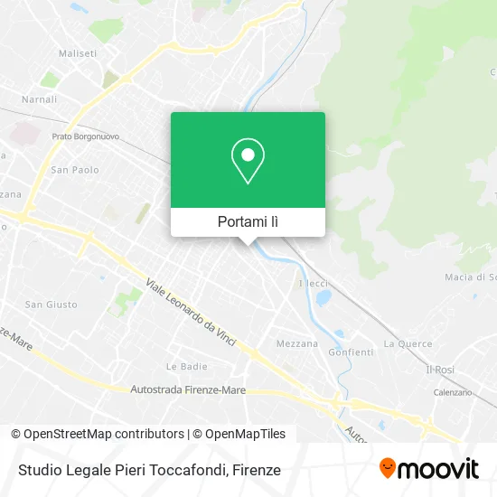 Mappa Studio Legale Pieri Toccafondi