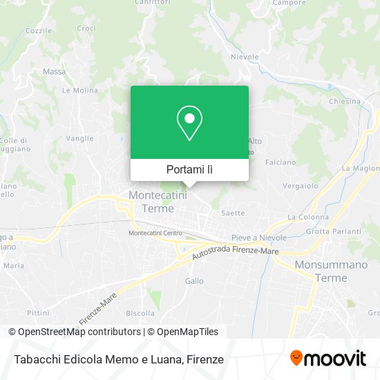 Mappa Tabacchi Edicola Memo e Luana