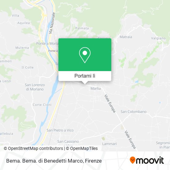 Mappa Bema. Bema. di Benedetti Marco