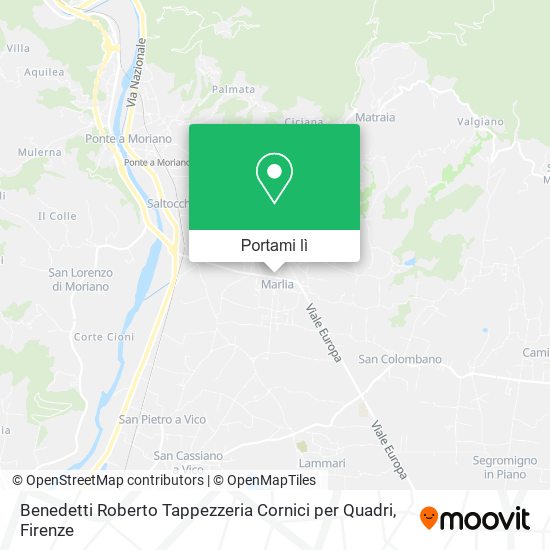 Mappa Benedetti Roberto Tappezzeria Cornici per Quadri