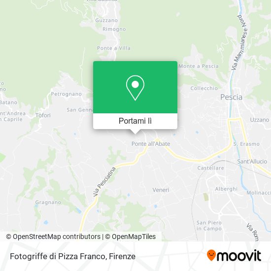 Mappa Fotogriffe di Pizza Franco