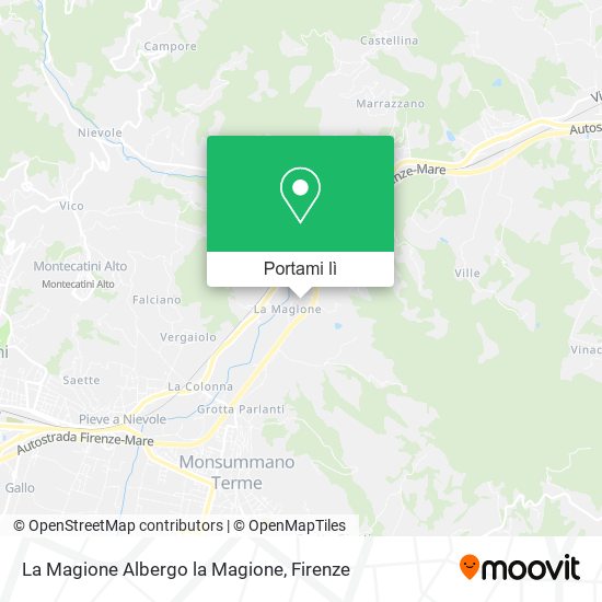 Mappa La Magione Albergo la Magione